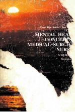 MENTAL HEALTH CONCEPTS IN MEDICAL-SURGICAL NURSING  A WORKBOOK  SECOND EDITION