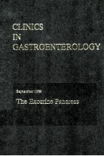 CLINICS IN GASTROENTEROLOGY  VOLUME 13/NUMBER 3  THE EXOCRINE PANCREAS