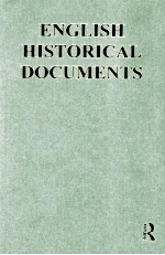 ENGLISH HISTORICAL DOCUMENTS  VOLUME V(A)  1558-1603