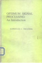 Optimum signal processing:An introduction.1985.