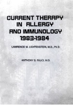 CURRENT THERAPY IN ALLERGY AND IMMUNOLOGY 1983-1984