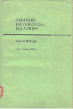 ORDINARY DIFFERENTIAL EQUATIONS