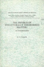 THE PHYSICS OF STRUCTURALLY DISORDERED MATTER:AN INTRODUCTION