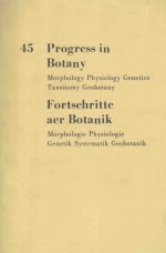 PROGRESS IN BOTANY FORTSCHRITTE DER BOTANIK