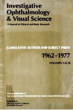 INVESTIGATIVE OPHTHALMOLOGY AND VISUAL SCIENCE A JOURNAL OF CLINICAL AND BASIC RESEARCH CUMULATIVE A