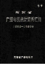 河南省广播电视统计资料汇编  1985-1989年