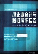 小企业会计与税收操作实务  《小企业会计准则》学习应用指导