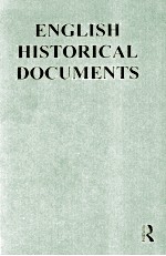 ENGLISH HISTORICAL DOCUMENTS  VOLUME V(B)  1603-1660