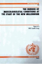 The burden of musculoskeletal conditions at the start of the new millennium : report of a WHO scient