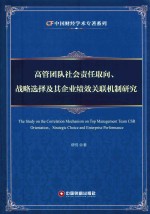 高管团队社会责任取向，战略选择及其企业绩效关联机制研究