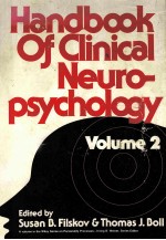 HANDBOOK OF CLINICAL NEUROPSYCHOLOGY  VOLUME 2