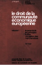 LE DROIT DE LA COMMUNAUTE ECONOMIQUE EUROPEENNE  1