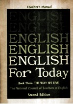 ENGLISH FOR TODAY  SECOND EDITION  BOOK THREE:THE WAY WE LIVE