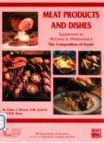 Meat products and dishes: sixth supplement to the fifth edition of McCance and Widdowson's the compo