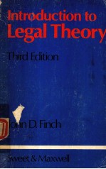 INTRODUTION TO LEGAL THEORY THIRD EDITION