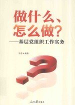 做什么、怎么做？  基层党组织工作实务