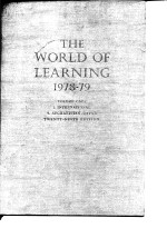 The World of Learning 1978-79