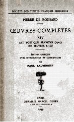 Oeuvres complètes : XIV