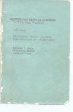 MICROWAVE REMOTE SENSING ACTIVE AND PASSIVE Volume 1 Microwave Remote Semsing Fundamentals and Radio