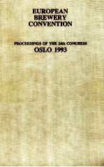 European brewert convention proceedings of the 24th congress oslo 1993