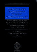 THE MAX PLANCK ENCYCLOPEDIA OF PUBLIC INTERNATIONAL LAW VOLUNE III