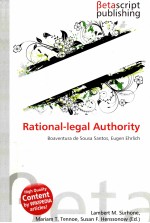 RATIONAL-LEGAL AUTHORITY  BOAVENTURA DE SOUSA SANTOS