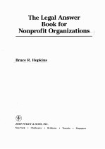 THE LEGAL ANSWER BOOK FOR NOPROFIT ORGANIZATIONS