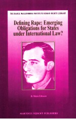 DEFLNING RAPE EMERGING OBLIGATIONS FOR STATES UNDER INTERNATIONAL LAW