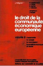 LE DROIT DE LA COMMUNAUTE ECONOMIQUE EUROPEENNE  9