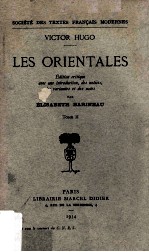 Les orientales : TOME II