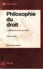 PHILOSOPHIE DU DROIT  I