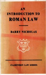 AN INTRODCTION TO ROMAN LAW