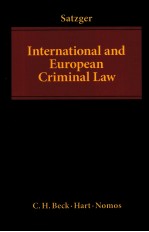 INTERNATIONAL AND EUROPEAN COIMINAL LAW