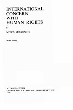 International Concern with Human Rights