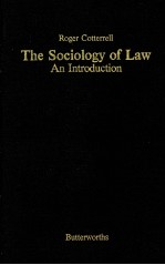 THE SOCIOLGY OF LAW AN INTRODUCTION