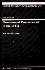 GOVERNMENT PROCURMENT IN THE WTO