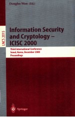 Information security and cryptology - ICISC 2000