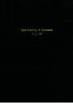 Gale directory of databases volume 1 :online databases march 1999 （A）