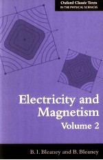 ELECTRICITY AND MAGNETISM VOLUME 2 THIRD EDITION