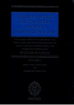 THE MAX PLANCK ENCYCLOPEDIA OF PUBLIC INTERNATIONAL LAW VOLUNE I