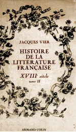 Histoire de la littérature Fran?aise : TOME II