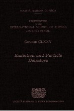 Radiation and particle detectors : proceedings of the International School of Physics