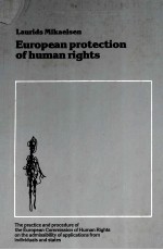 EUROPEAN PROTECTION OF HUMAN RIGHTS