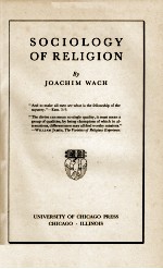 SOCIOLOGY OF RELIGION