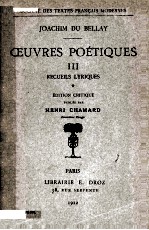 Oeuvres poétiques III