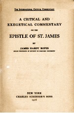 A CRITICAL AND EXEGETICAL COMMENTARY ON THE EPISTLE OF ST.JAMES