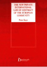 THE HEW PRIVATE INTERNATIONAL LAW OF CONTRACT OF THE EUROPEAN COMMUNITY