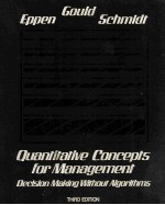 Quantitative Concepts For Management Decision Making Without Algorithms Third Edition