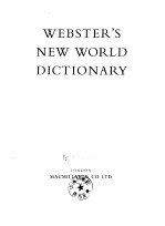 Webster.New World Dictionary.London