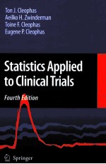 STATISTICS APPLIED TO CLINICAL TRIALS FOURTH EDITION